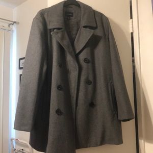 Men’s Grey Peacoat